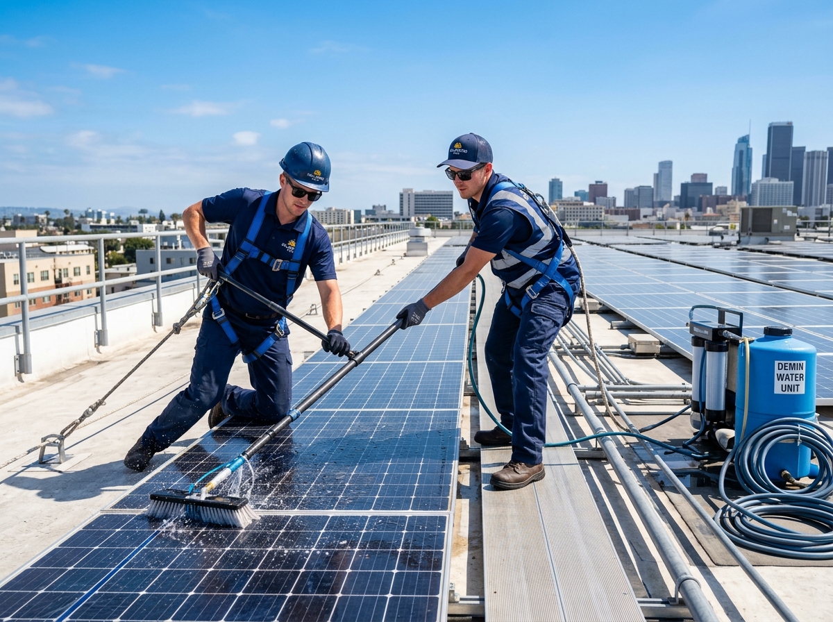 Lavaggio professionale pannelli fotovoltaici e pulizie